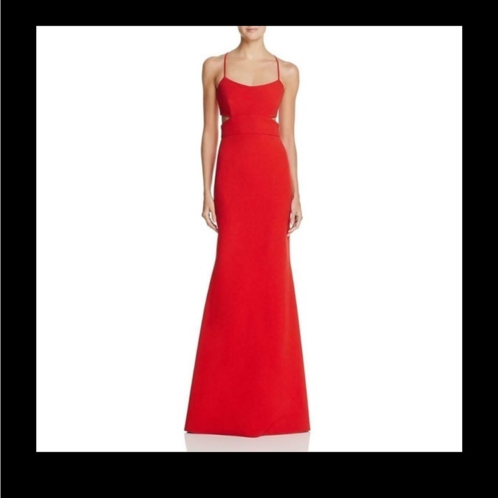 JILL JILL STUART Cutout Gown in Cardinal - Picture 6 of 7